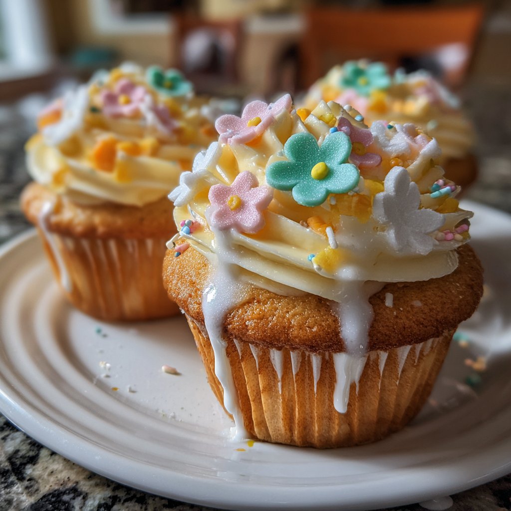 Charming Daisy Cupcake Decorations