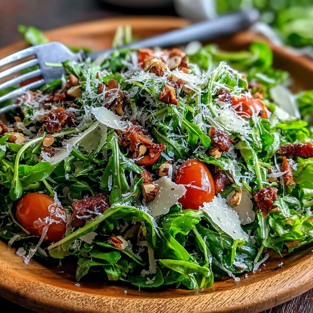 Spring Spinach and Arugula Salad