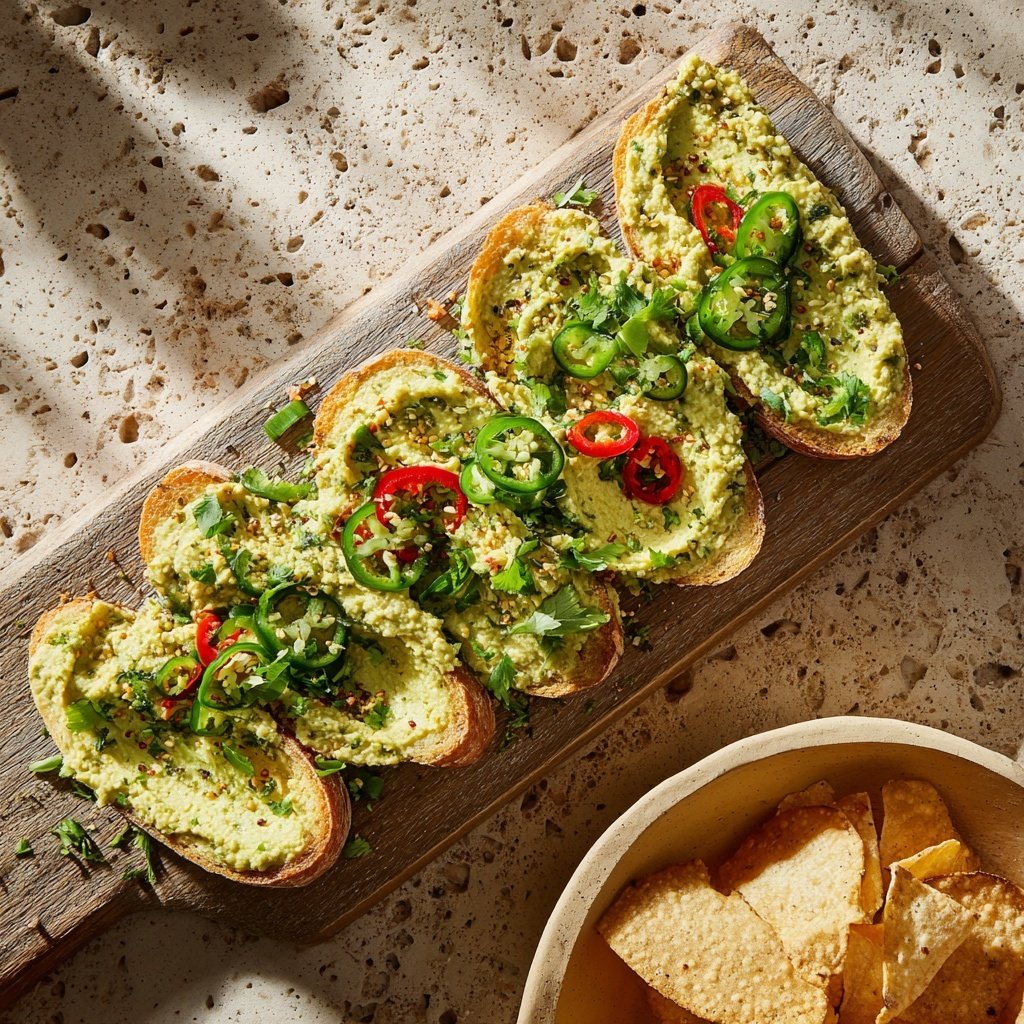 Spicy Avocado Hummus Dippers