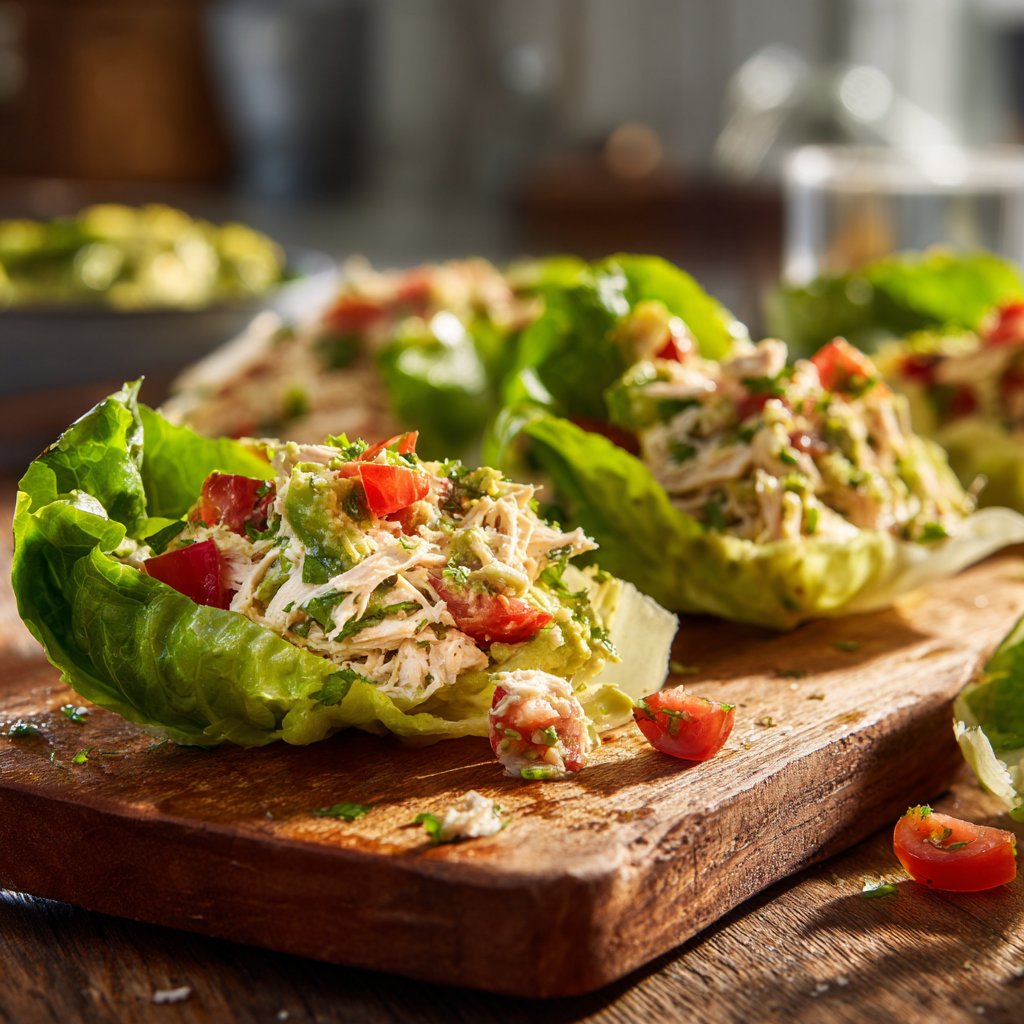 Turkey Avocado Lettuce Wraps