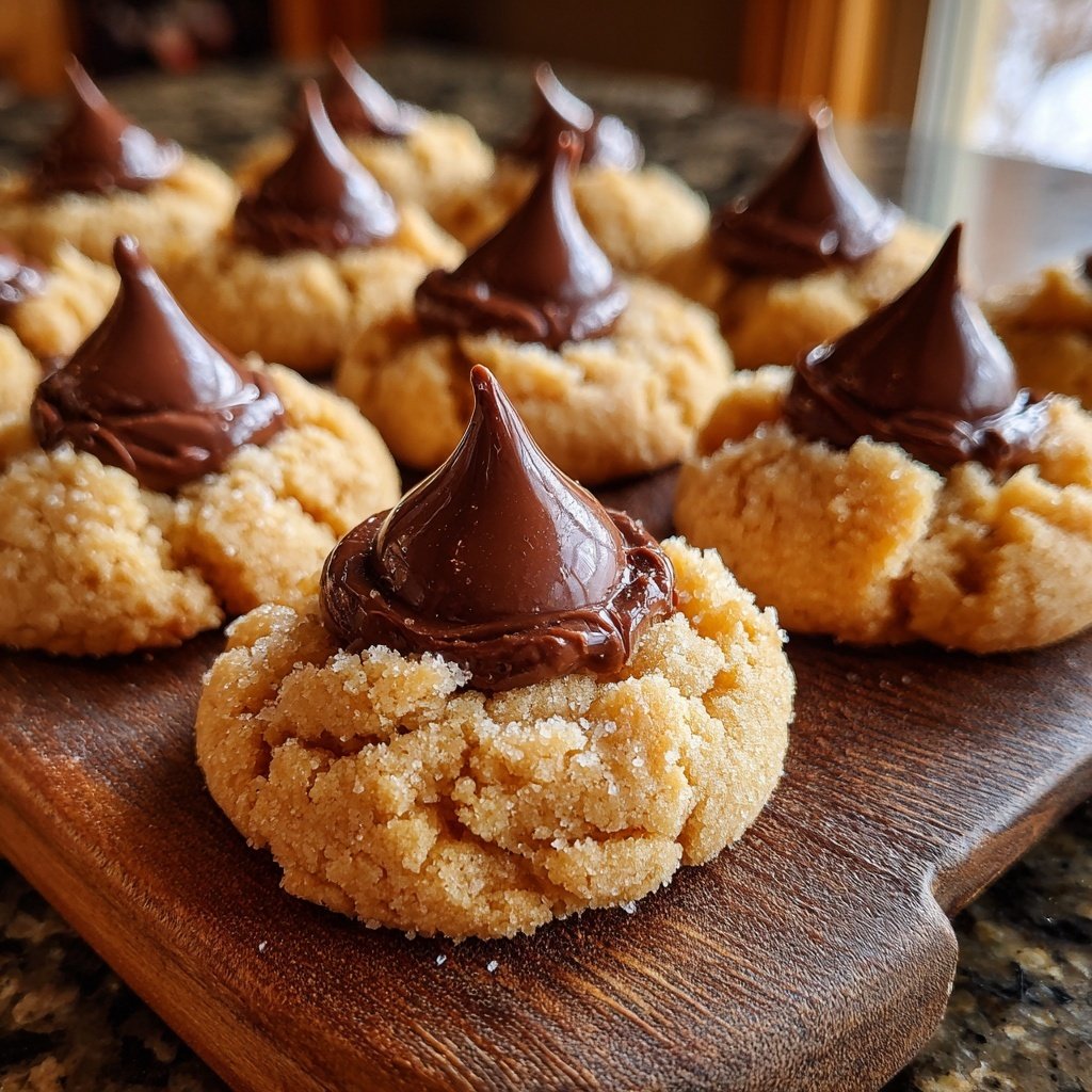 Peanut Butter Blossom Cookies