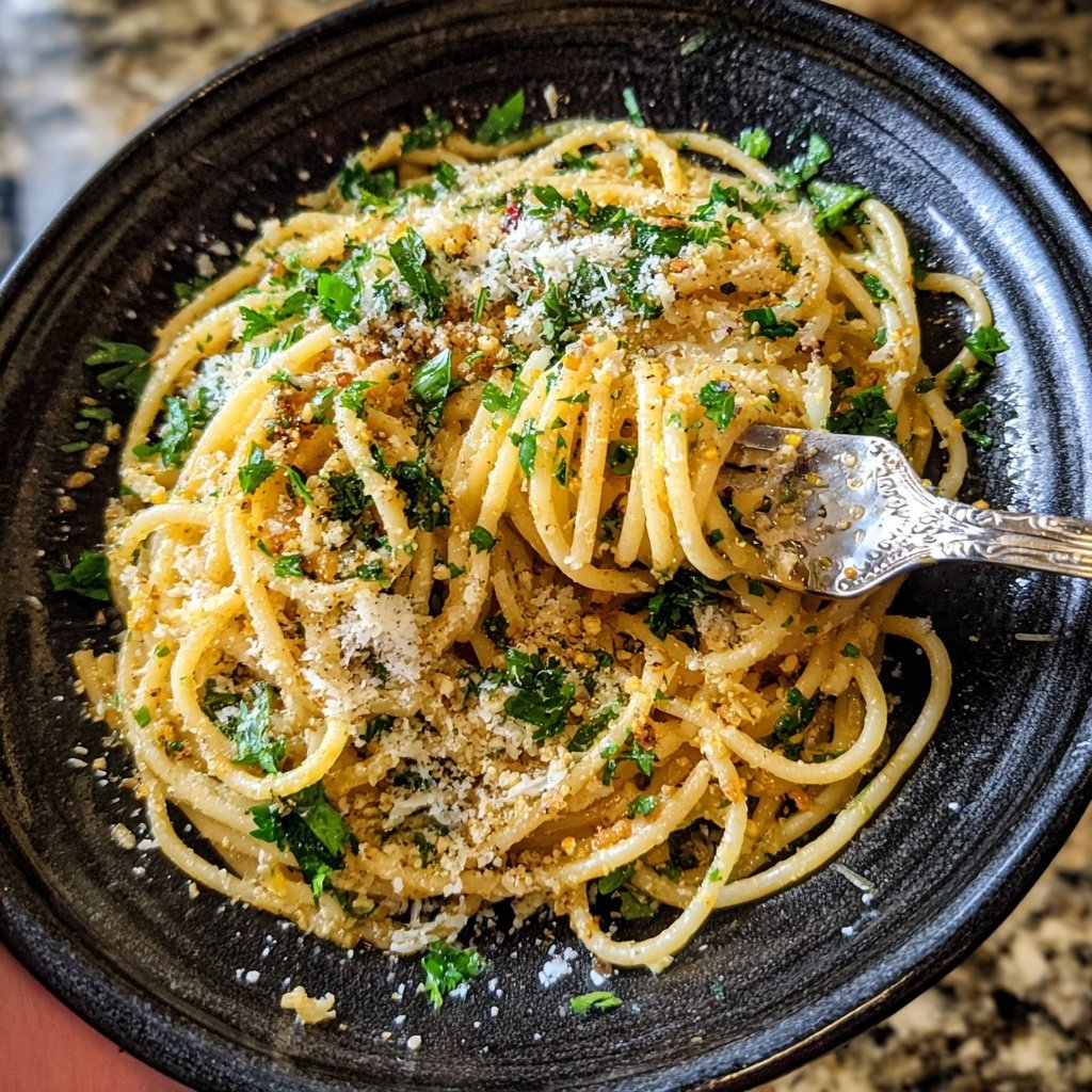 Quick Garlic Butter Pasta
