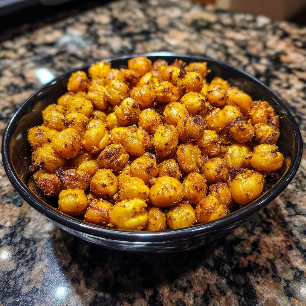 Crunchy Roasted Chickpeas Snack
